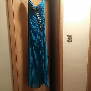 Blue prom dress